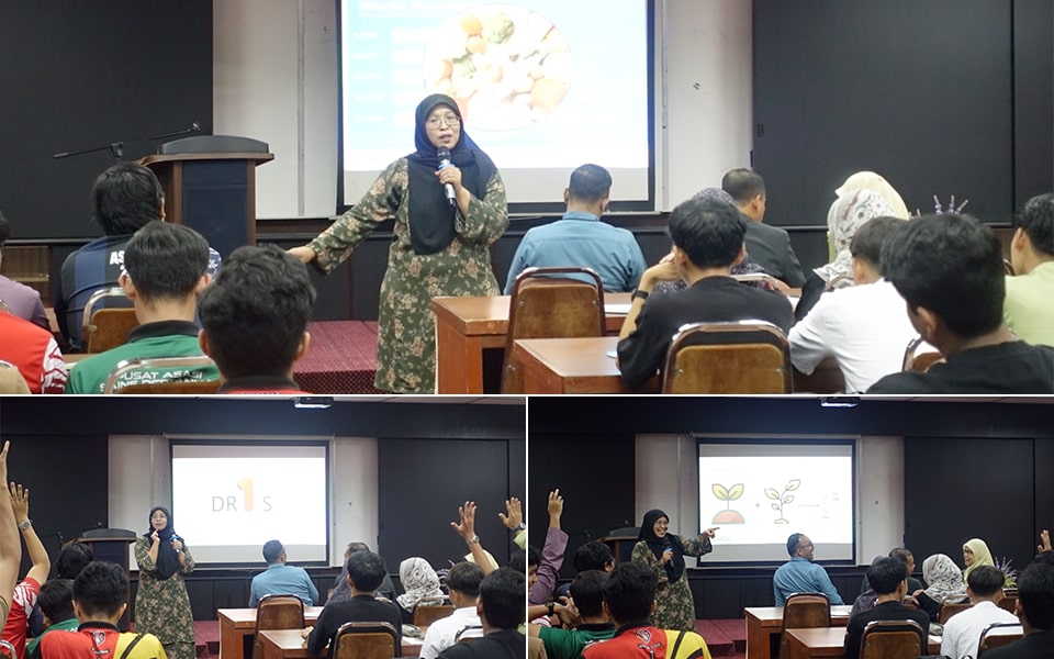 Dr. Nur Azura Adam serves as a guest lecturer and delivers an interactive and informative session on technologies and careers in agriculture.