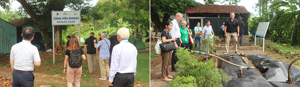 Participants toured Can Tho University's Biogas Park.