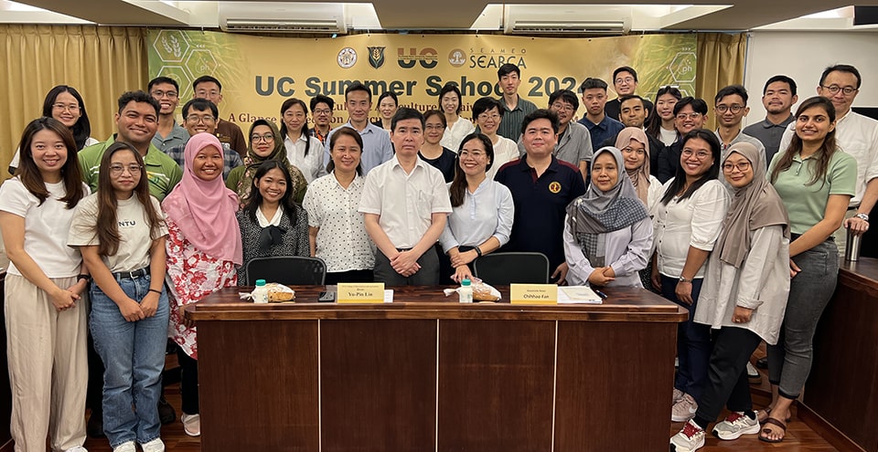 The opening ceremony of the 8th UC Graduate Forum with Dr. Yu Pin Lin, Dean of the College of Bioresources and Agriculture and UC Executive Officer, NTU.