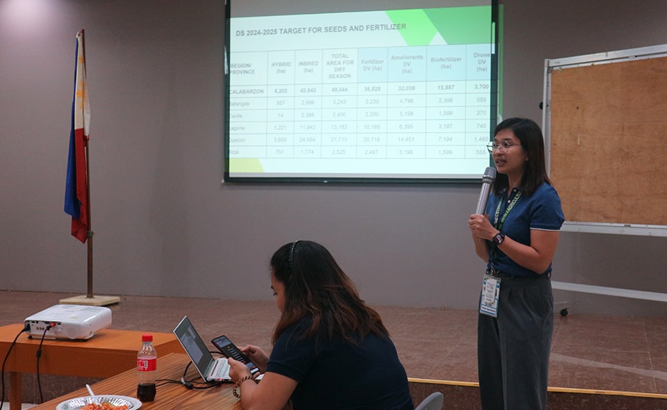 Ms. Maricris Ite discussed the MaSaGaNa Rice Industry Development program.