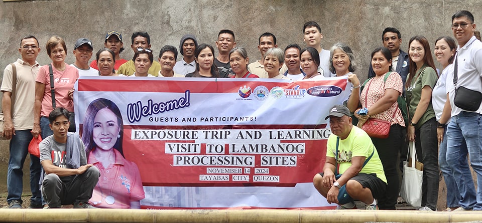 Participants during the exposure and learning trip at Mallari Distillery