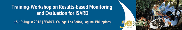 training workshop on results based monitoring and evaluation for isard