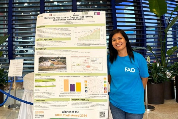 SEARCA researcher bags UN's Global Bioenergy Partnership (GBEP) Youth Award in Rome