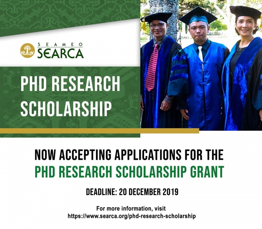 Searca Phd Research Scholarship Applications Now Open Searca