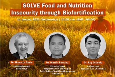 SEARCA webinar tackles prospects of biofortification to address food and nutrition insecurity